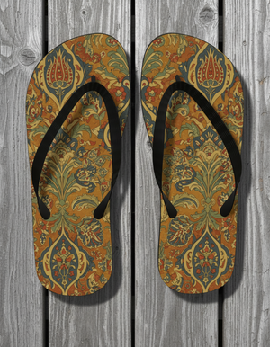 Ottoman Floral flip-flops