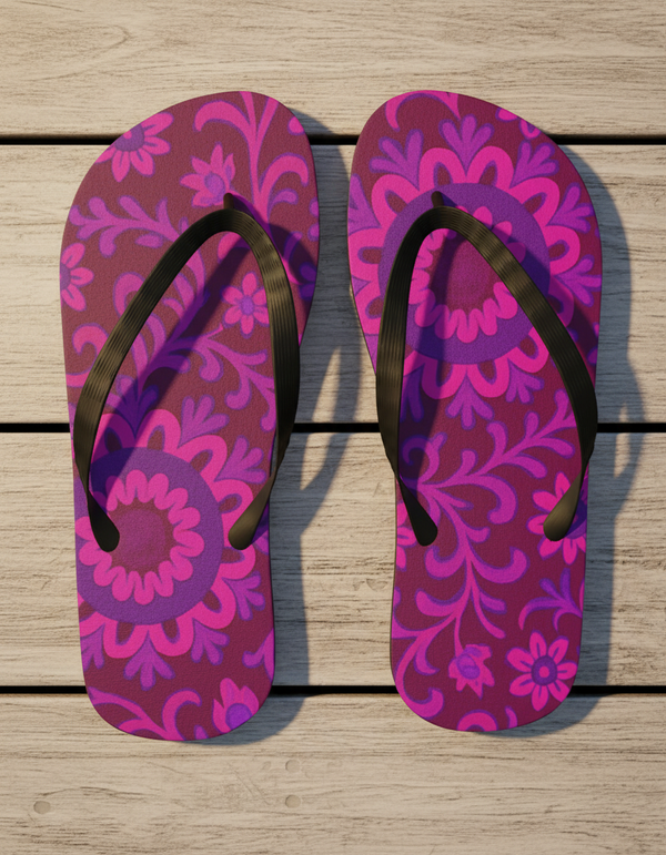 Suzani Collection flip flops