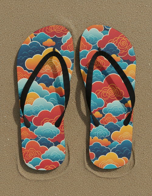 Turquoise flip flops — Dripper