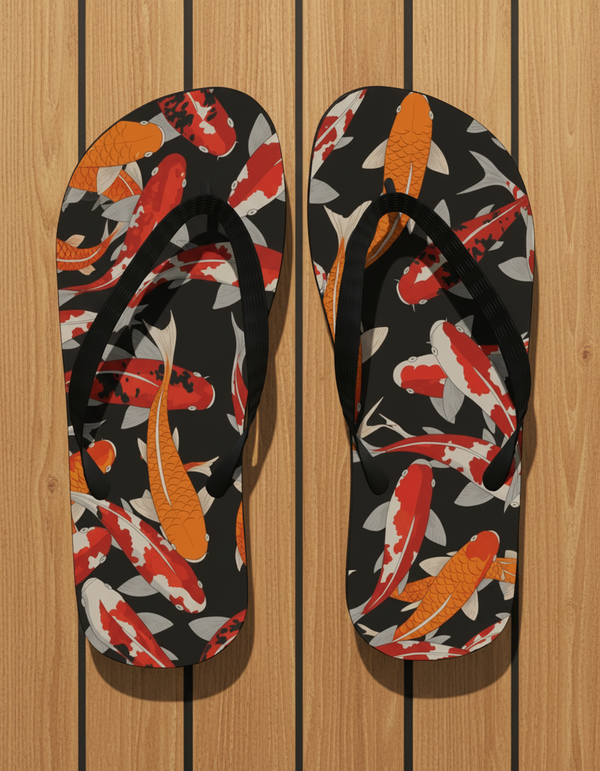 Koi Collection flip flops