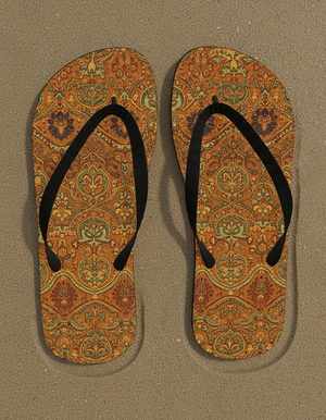 Rangoli flip flops