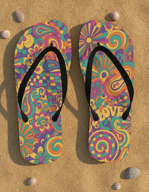 Psychedelic Collection flip-flops