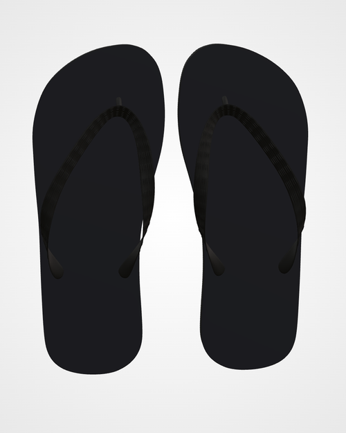 Midnight Black Flip Flops Flip Flops — Lolekai