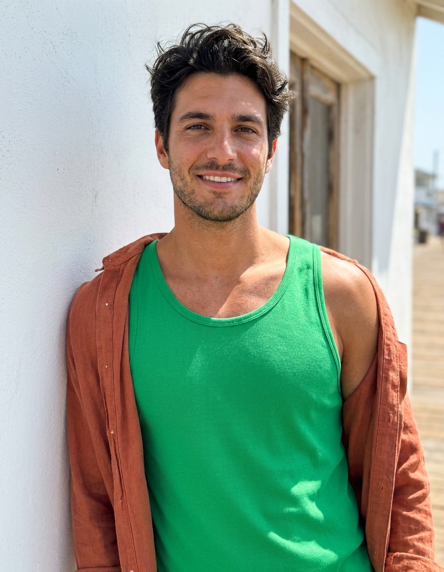 Tank top in Malachite Green