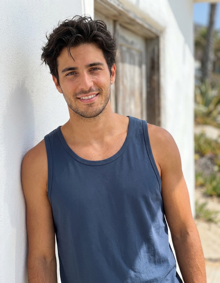 Tank top in Naval