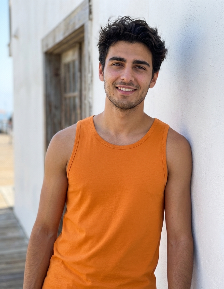 Tank top in Orange