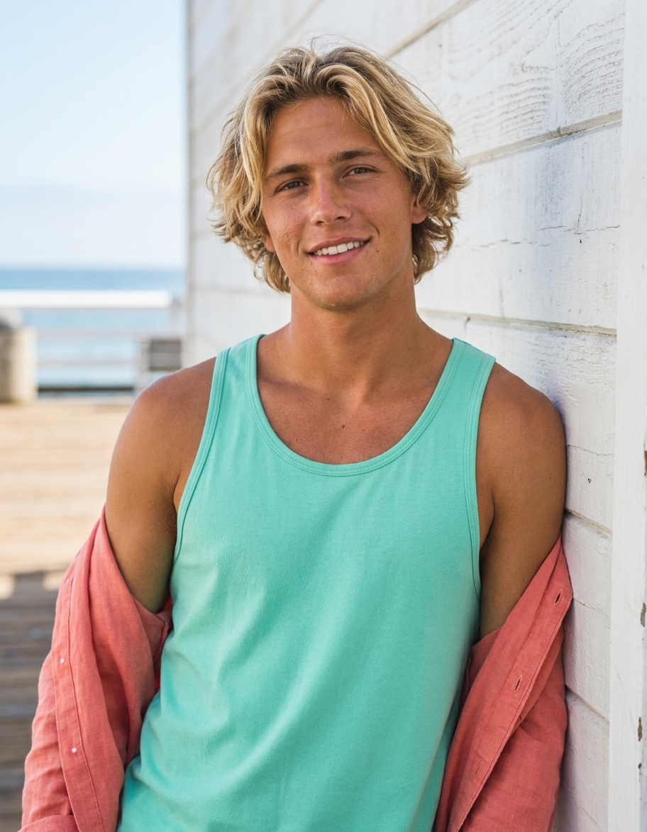 Tank top in Aquamarine
