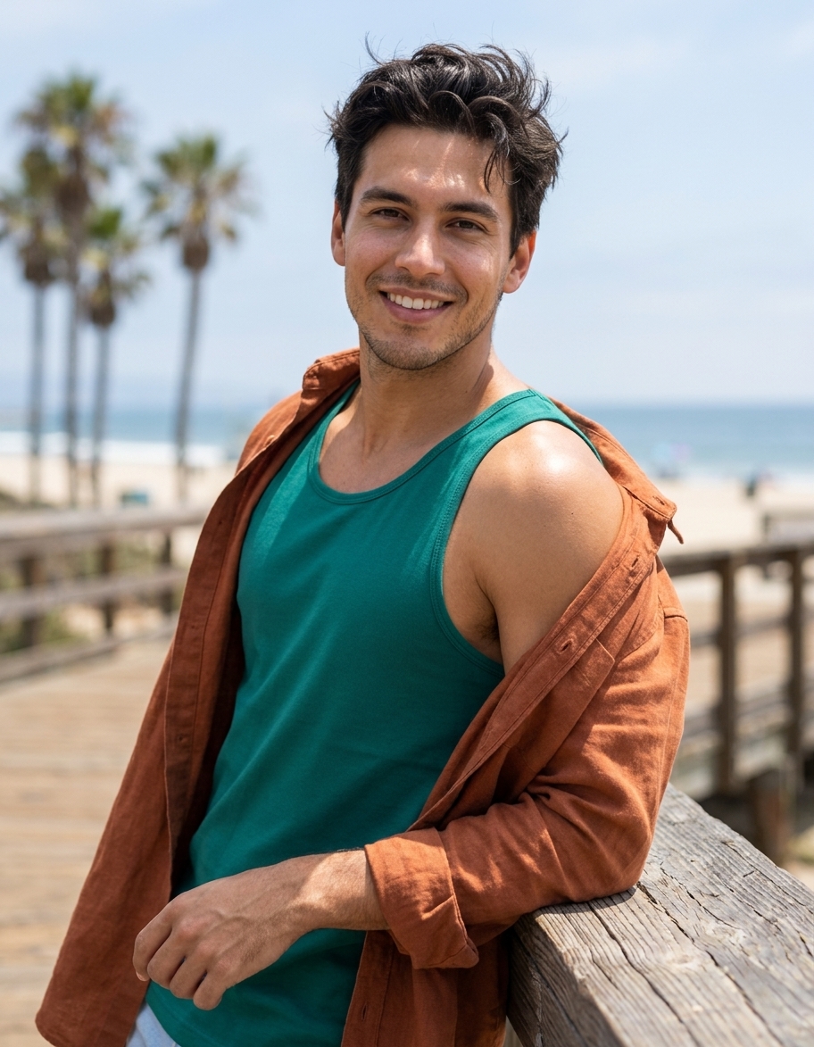 Tank top in Pine