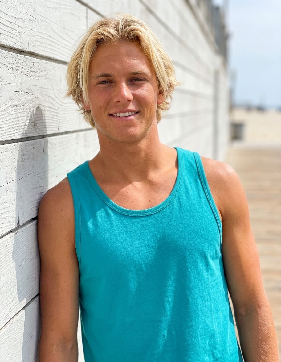 Teal Tank Top Men's Tank Top — Lolekai