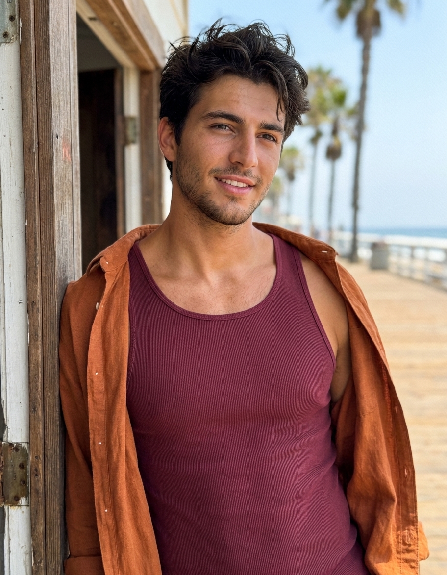 Tank top in Wine