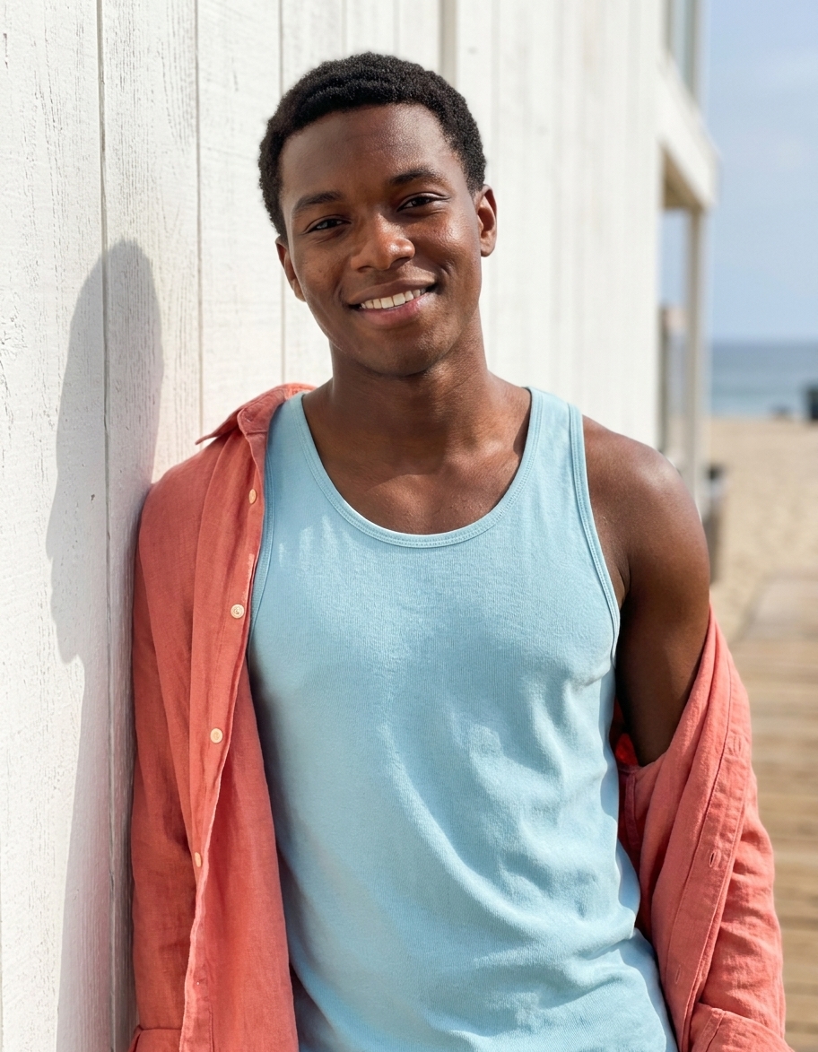 Tank top in Powder Blue