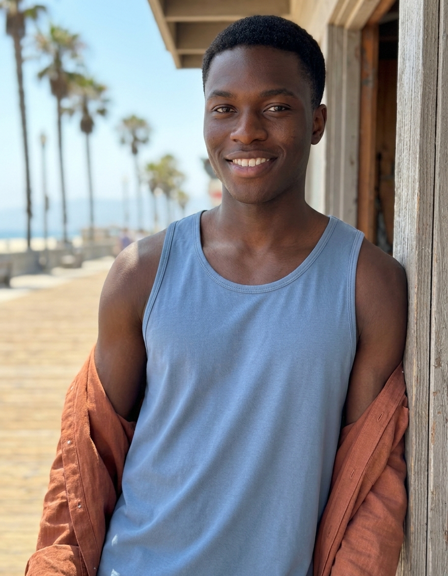Tank top in Blue Aura