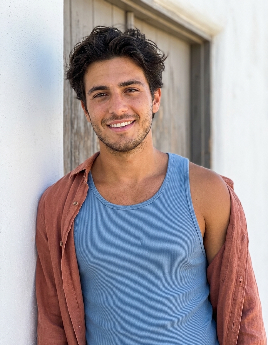 Tank top in Dusty Blue
