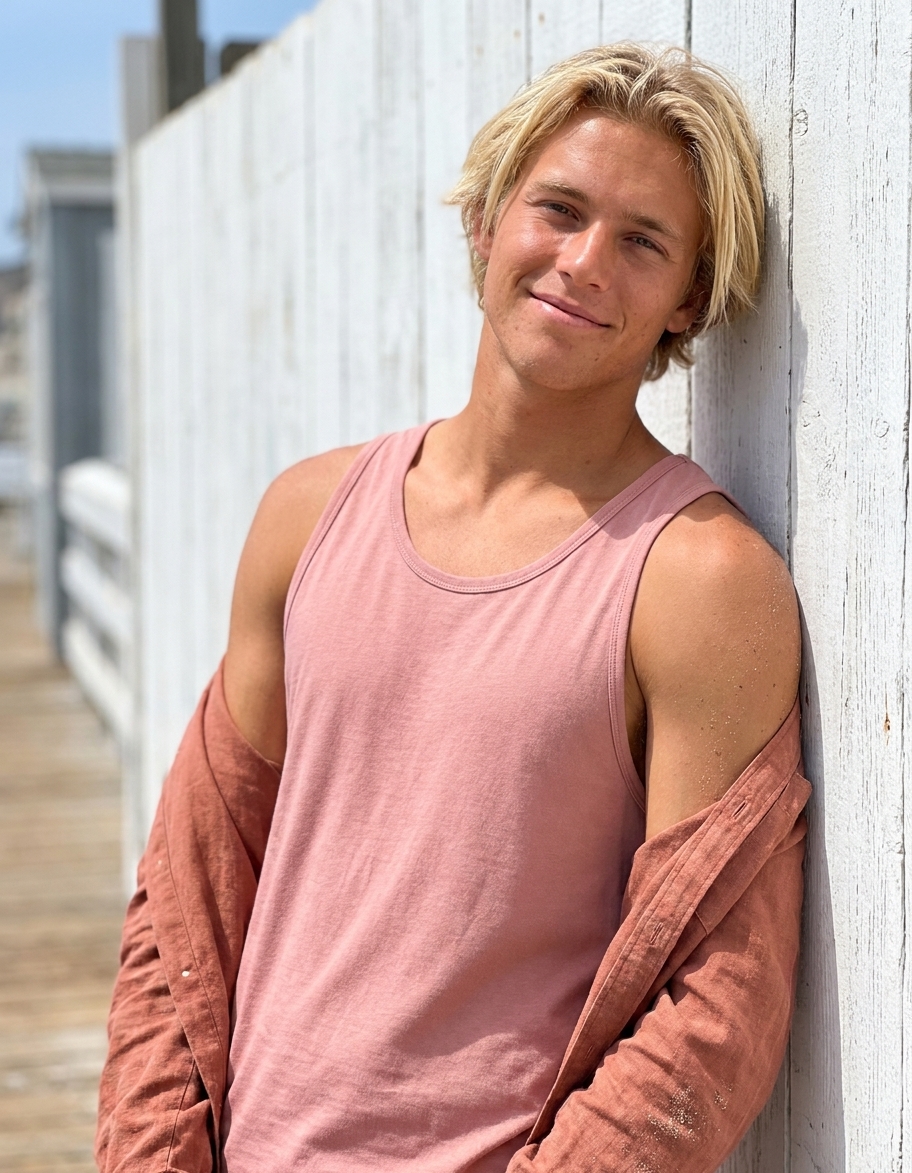 Tank top in Tea Rose
