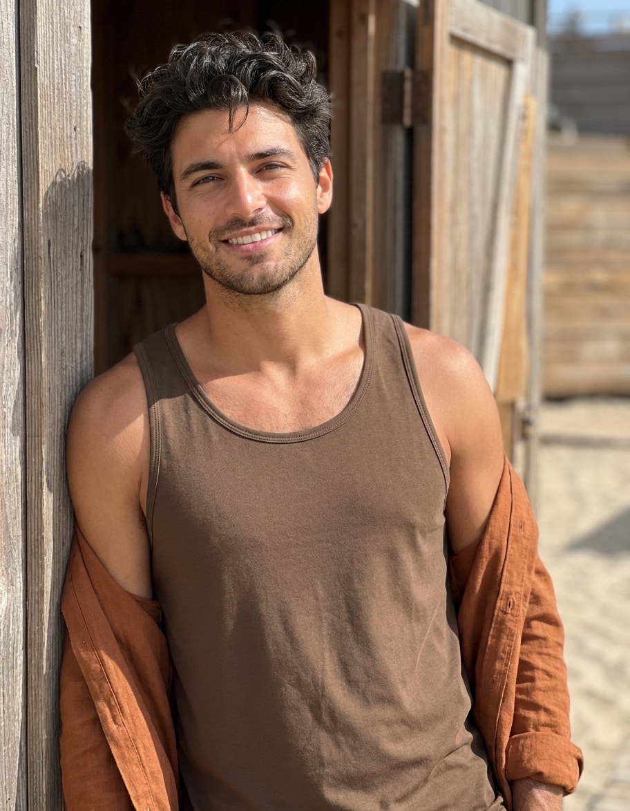 Tank top in Coffee Bean