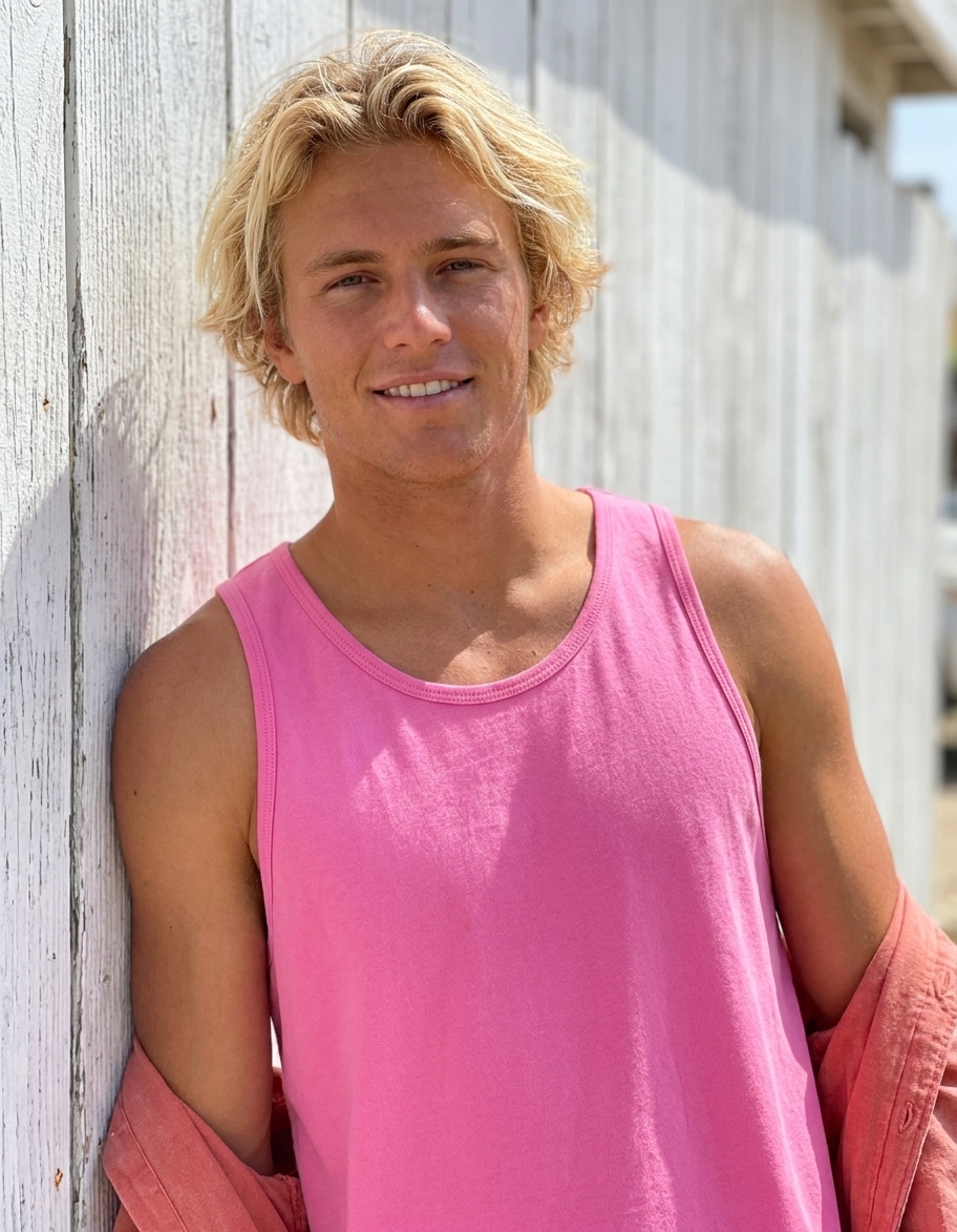 Tank top in Neon Pink