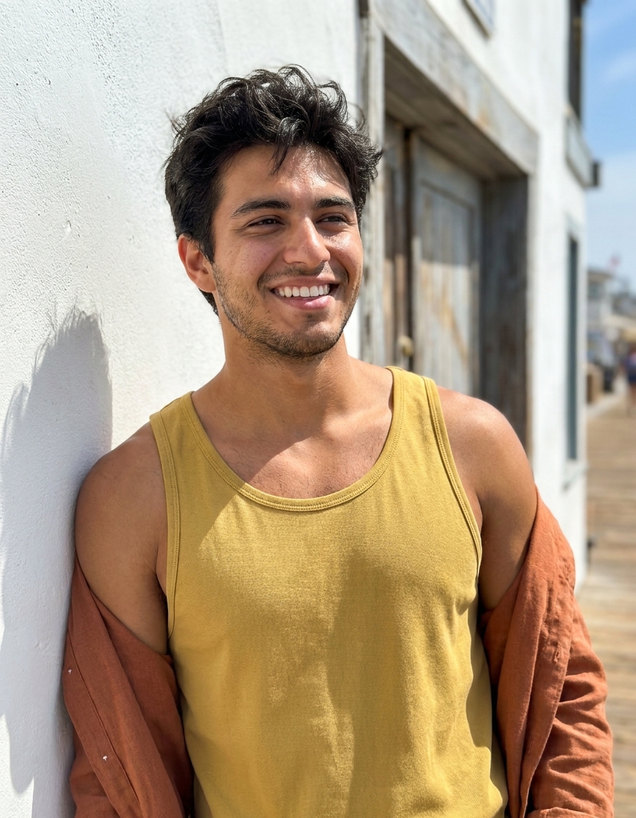 Tank top in Amber Haze