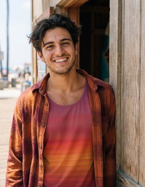 Men's Coral Solstice tank tops