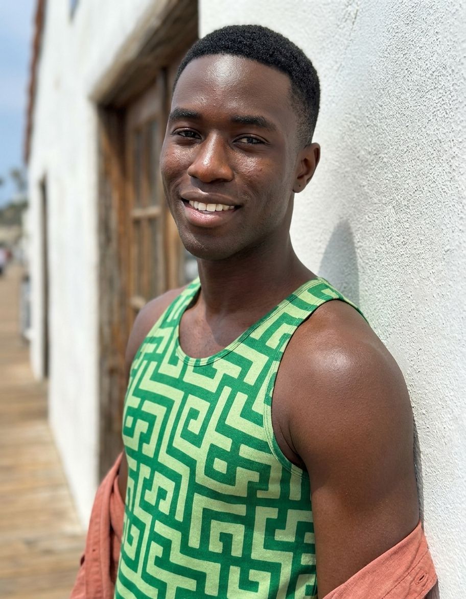 Runway Emerald Kintsugi Tank Top Men's Tank Top — Lolekai