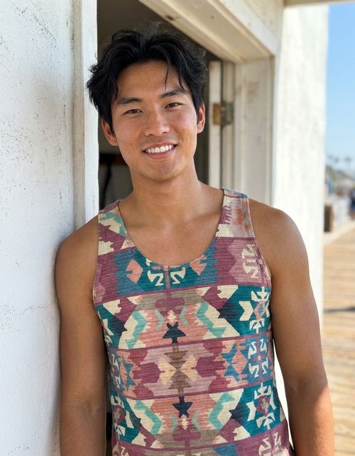 Tea Rose Zamzam Tank Top Men's Tank Top — Lolekai