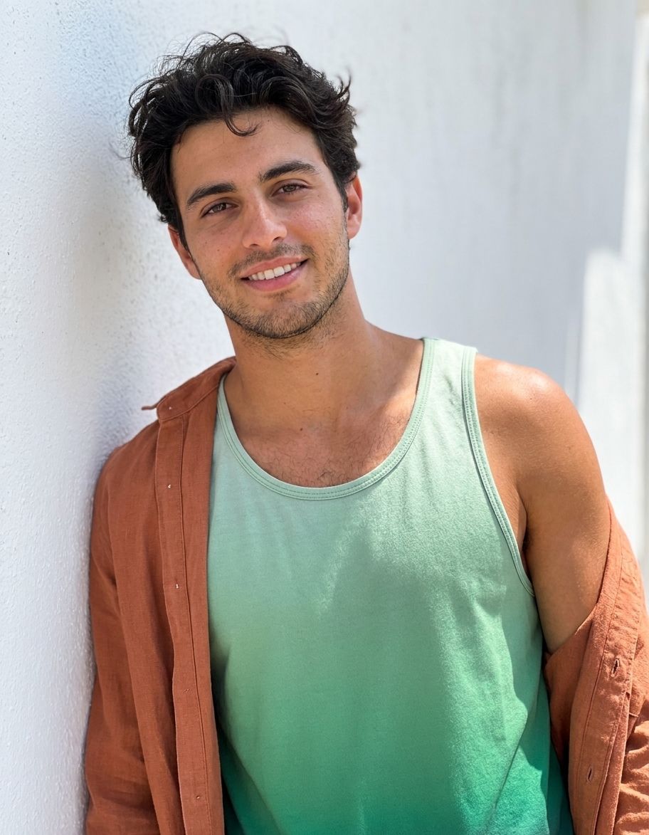 Runway Emerald Celestia Tank Top Men's Tank Top — Lolekai