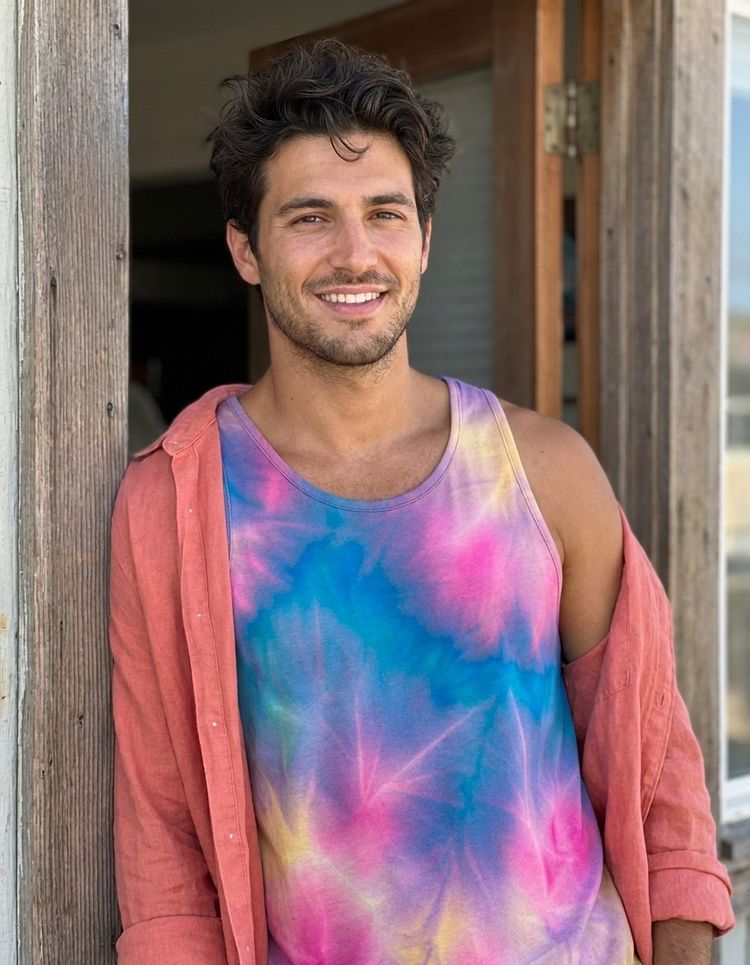Men's Ice-Dye Tank Top
