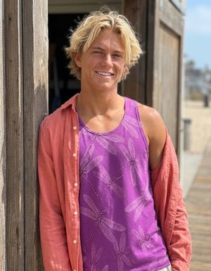 Electric Fuchsia Zephyr Tank Top Men's Tank Top — Lolekai