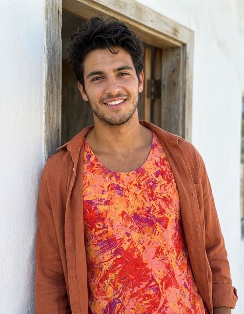 Men's Fiery Red Glint men's tank tops