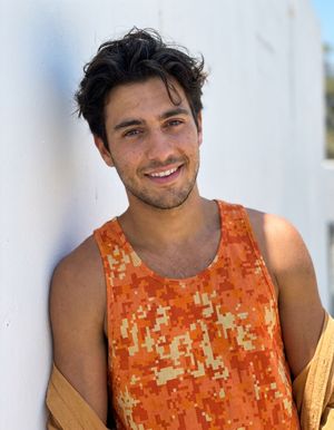 Men's Citrus Orange Veil tank tops