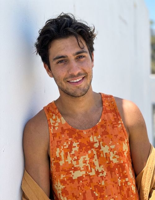 Citrus Orange Veil Tank Top Men's Tank Top — Lolekai