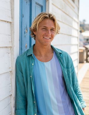 Men's Blue Aura Loom tank tops