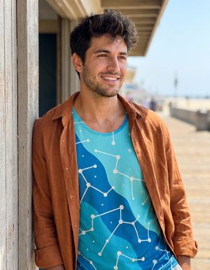 Blue Aura Nebula Tank Top Men's Tank Top — Lolekai