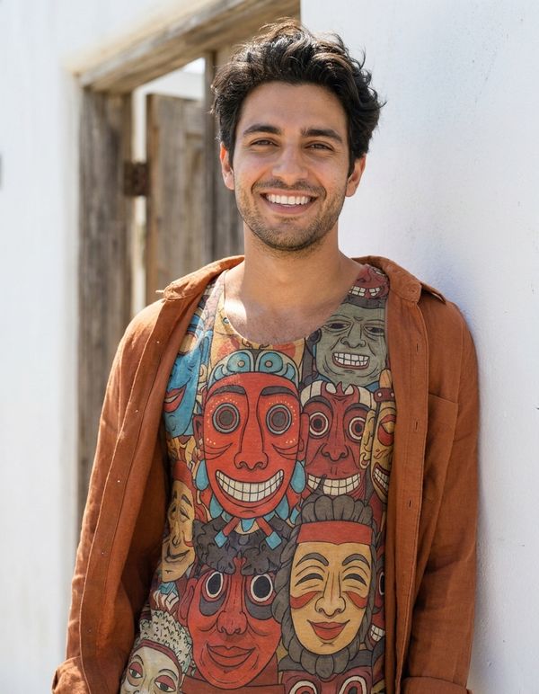 The Hundred Faces tank tops
