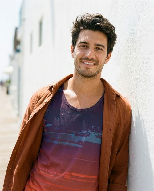 Burnt Sienna Mosaic Tank Top Men's Tank Top — Lolekai