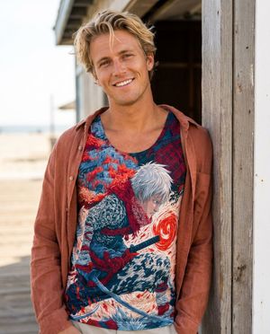 Neon Samurai Tank Tops tank tops
