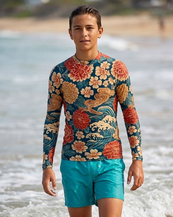 Japanese Collection boys youth rashguards
