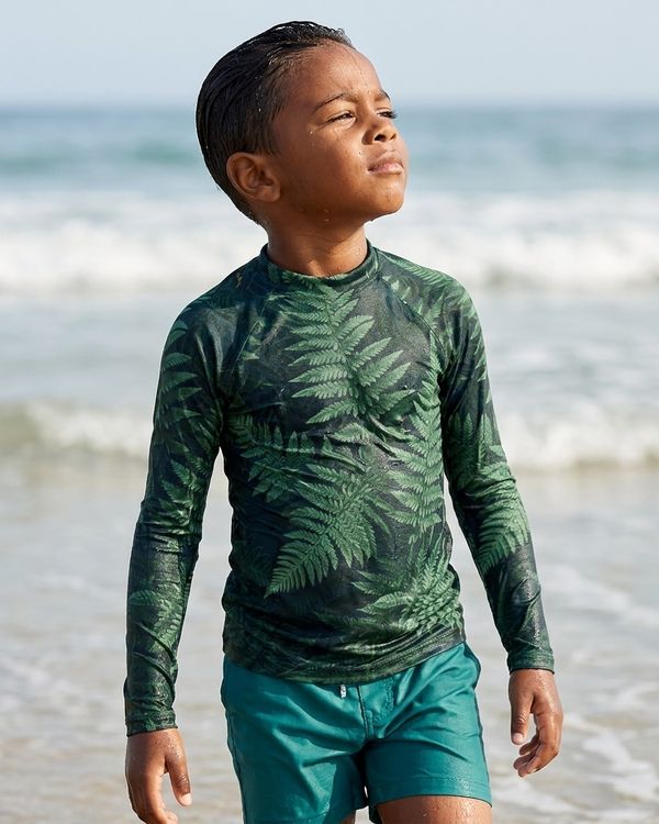 Boys Alexandrite Emerald Rash Guard