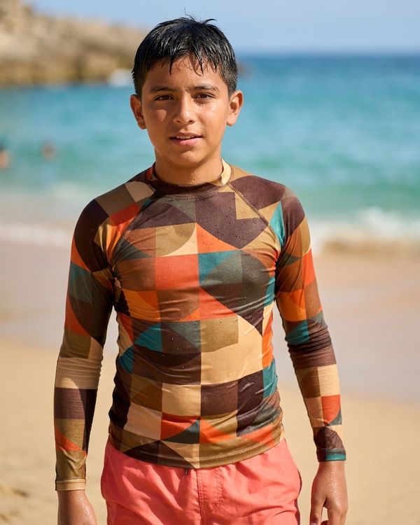 Mid-century Collection boys youth rashguards