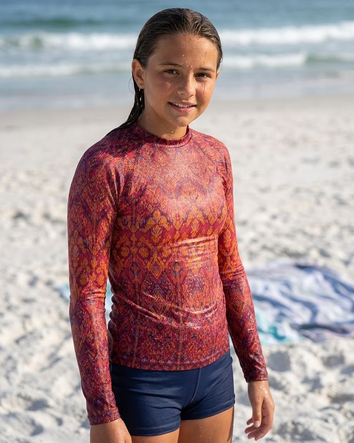 Rashguard — Girls Amaranth Siam