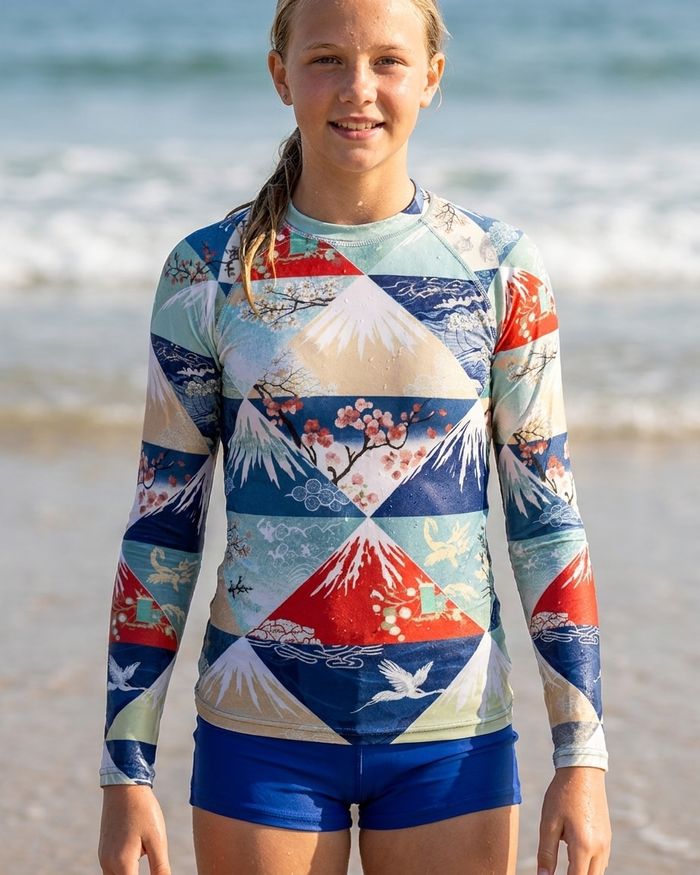 Rashguard — Girls Rhodonite Zenith