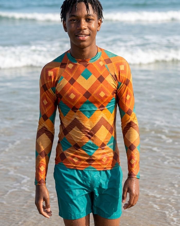 Rashguard — Boys Citrus Orange Horizon