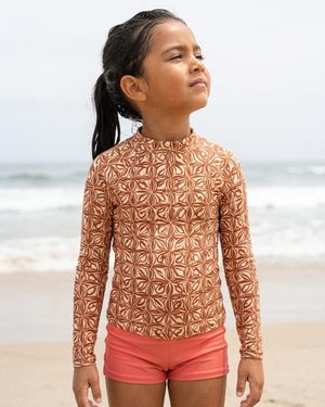 Girls Coffee Bean Chord girls youth rashguards