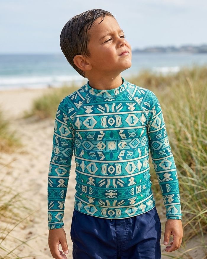 Rashguard — Boys Turquoise Estilo