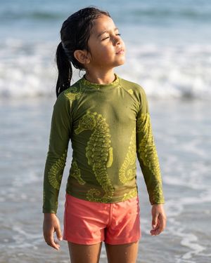 Girls Runway Chartreuse Abyss girls rashguards