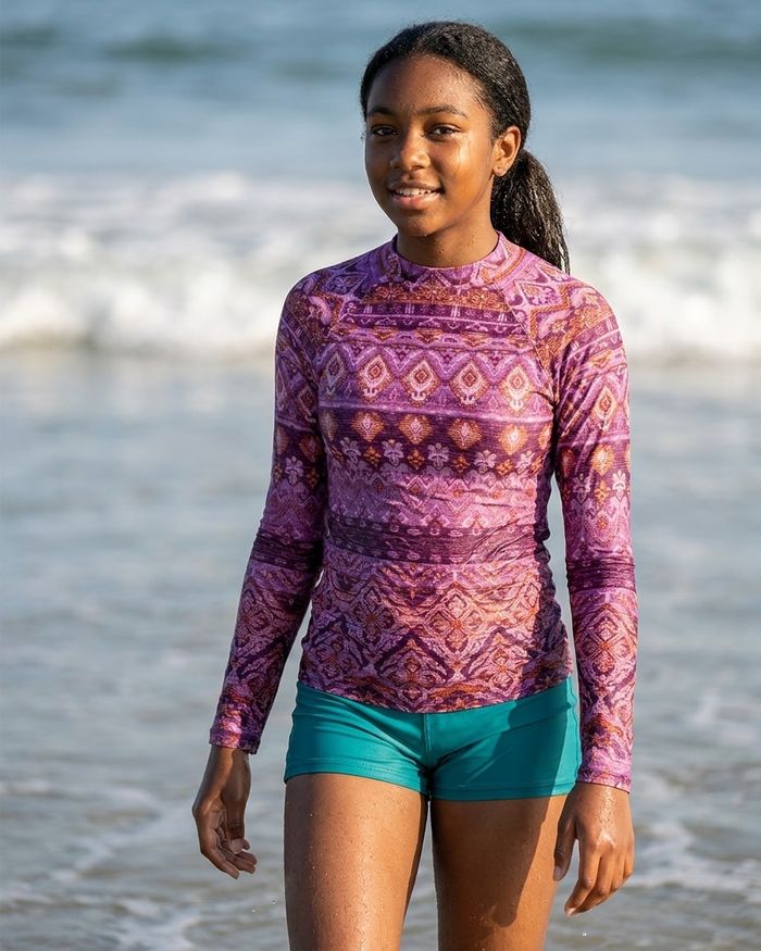 Rashguard — Girls Burnished Lilac Serenade