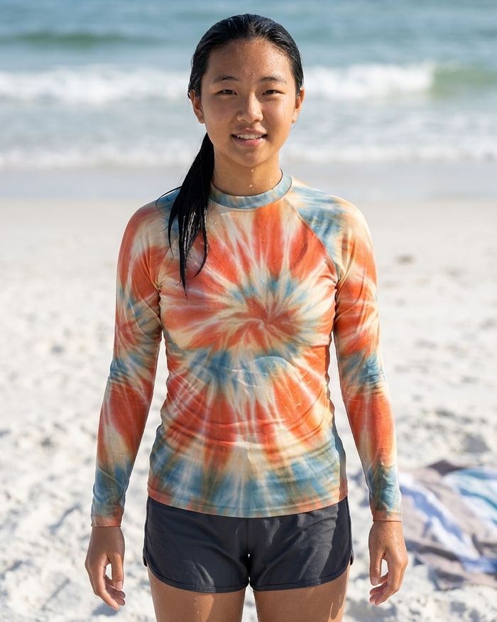 Rashguard — Girls Coral Nebula