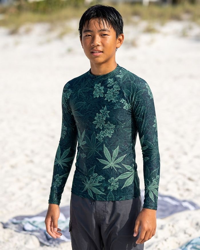 Rashguard — Boys Transformative Teal Kumo