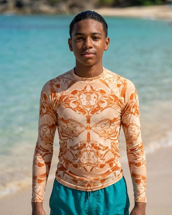 Rose Graphic Rash Guard rashguards
