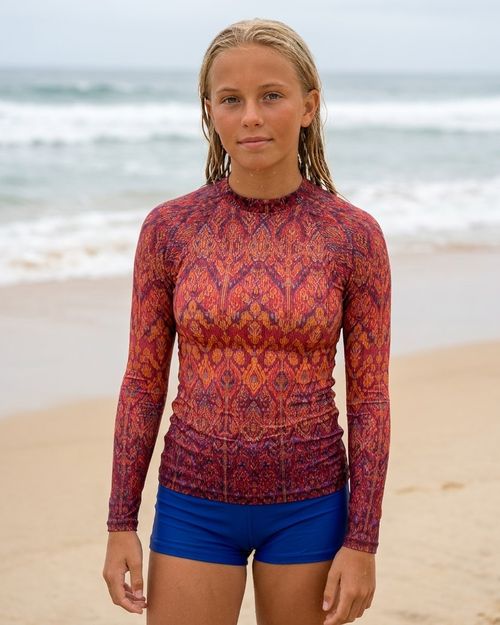 Girls Lava Falls Siam girls rashguards