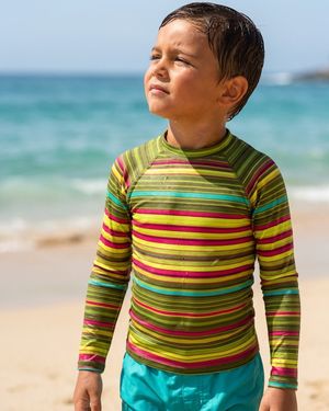 Boys Runway Chartreuse Eclipse boys youth rashguards